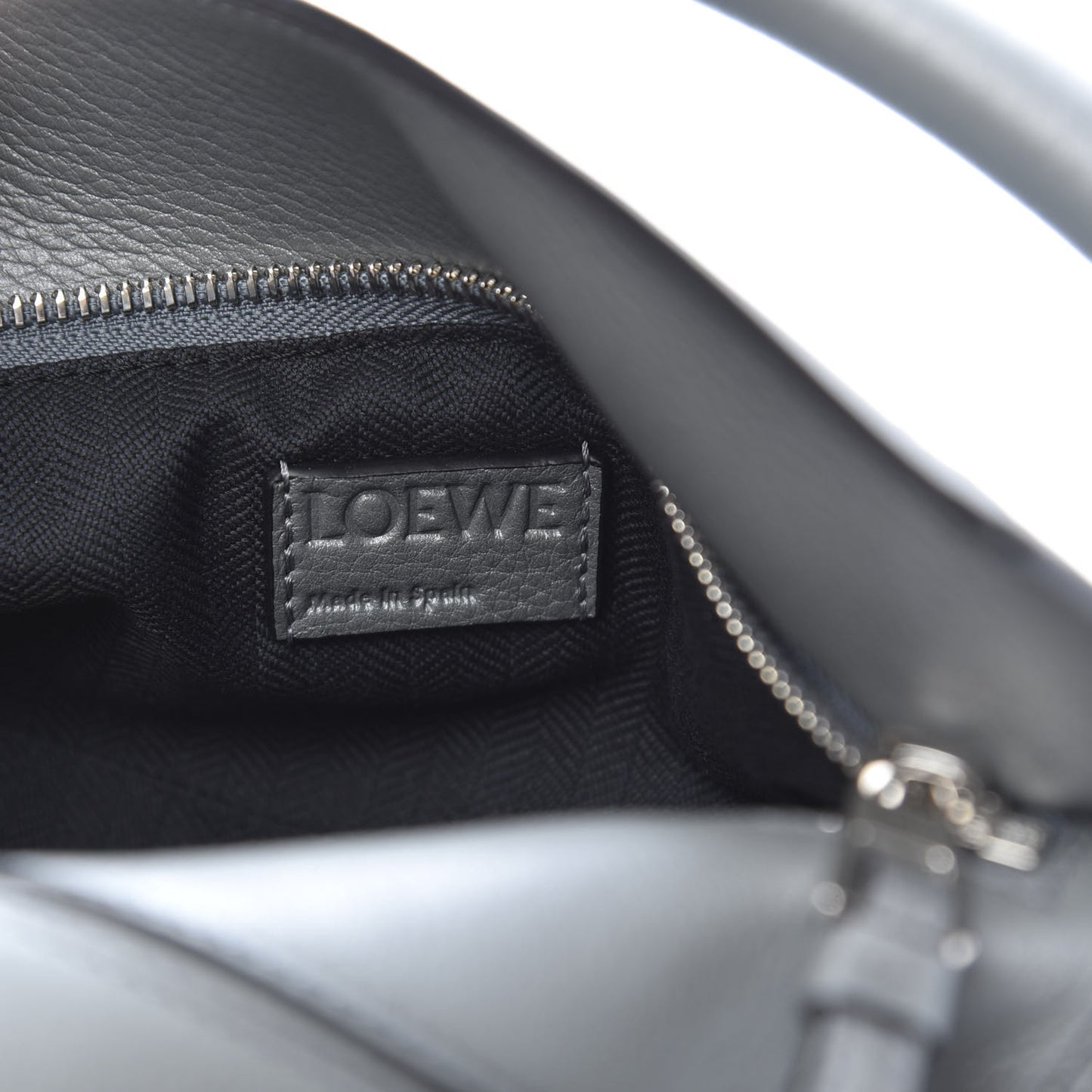 Calfskin Small Puzzle Bag Gunmetal