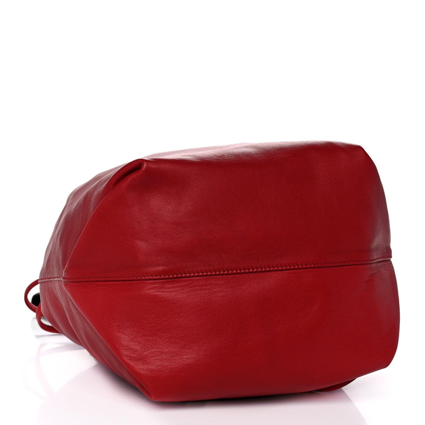 Lambskin Teddy Drawstring Bag Eros Red
