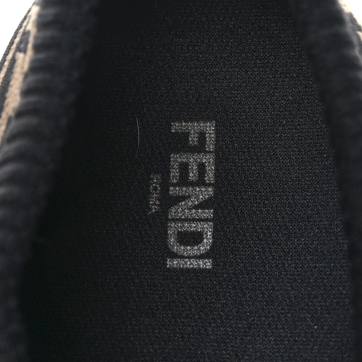 Fendi Jersey FF Mens Low Top Sock Sneakers 10 Black Tobacco 7 of 8