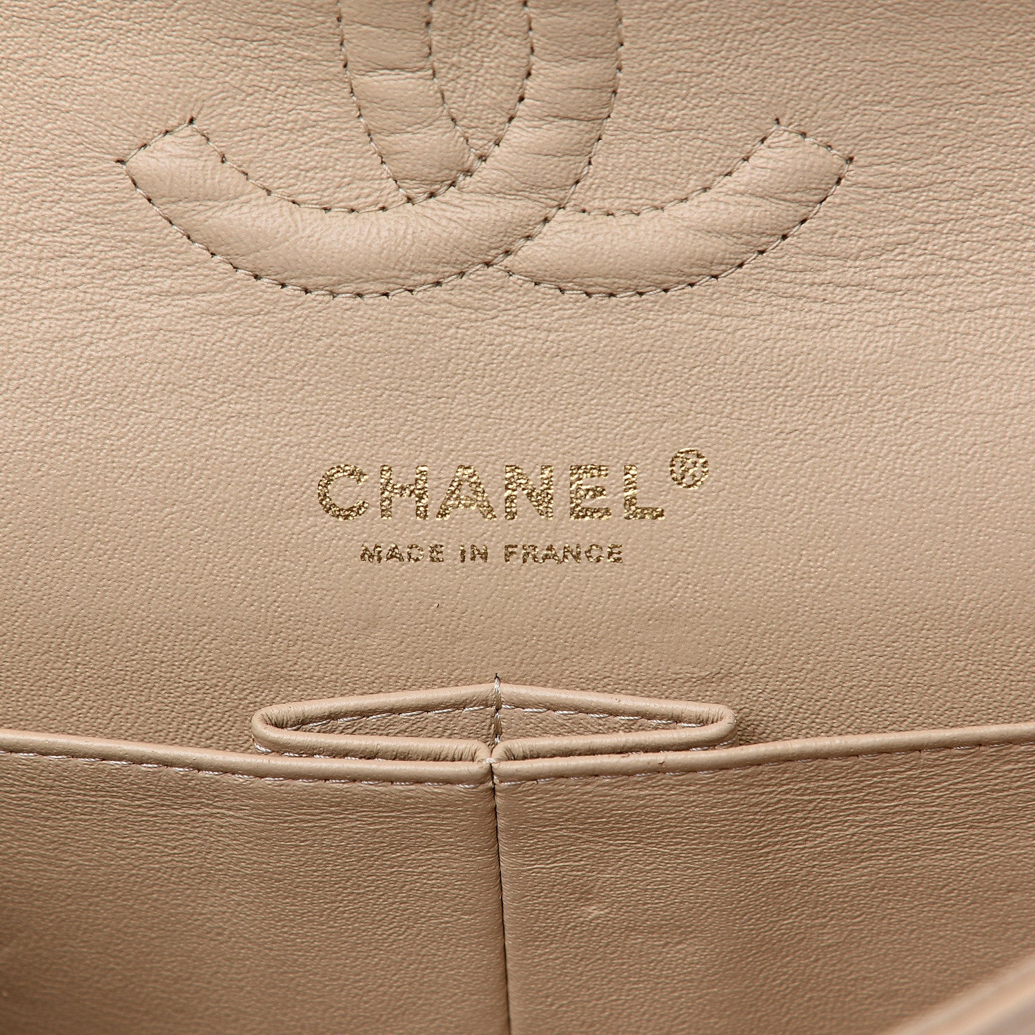 Chanel Caviar Quilted Medium Double Flap Beige 5 of 11