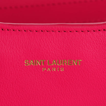 Saint Laurent Calfskin Small Sac De Jour Black Fuchsia 2 of 9