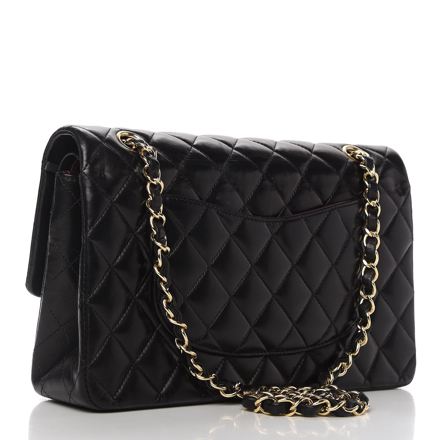 Chanel Lambskin Quilted Medium Double Flap Black 6 of 19