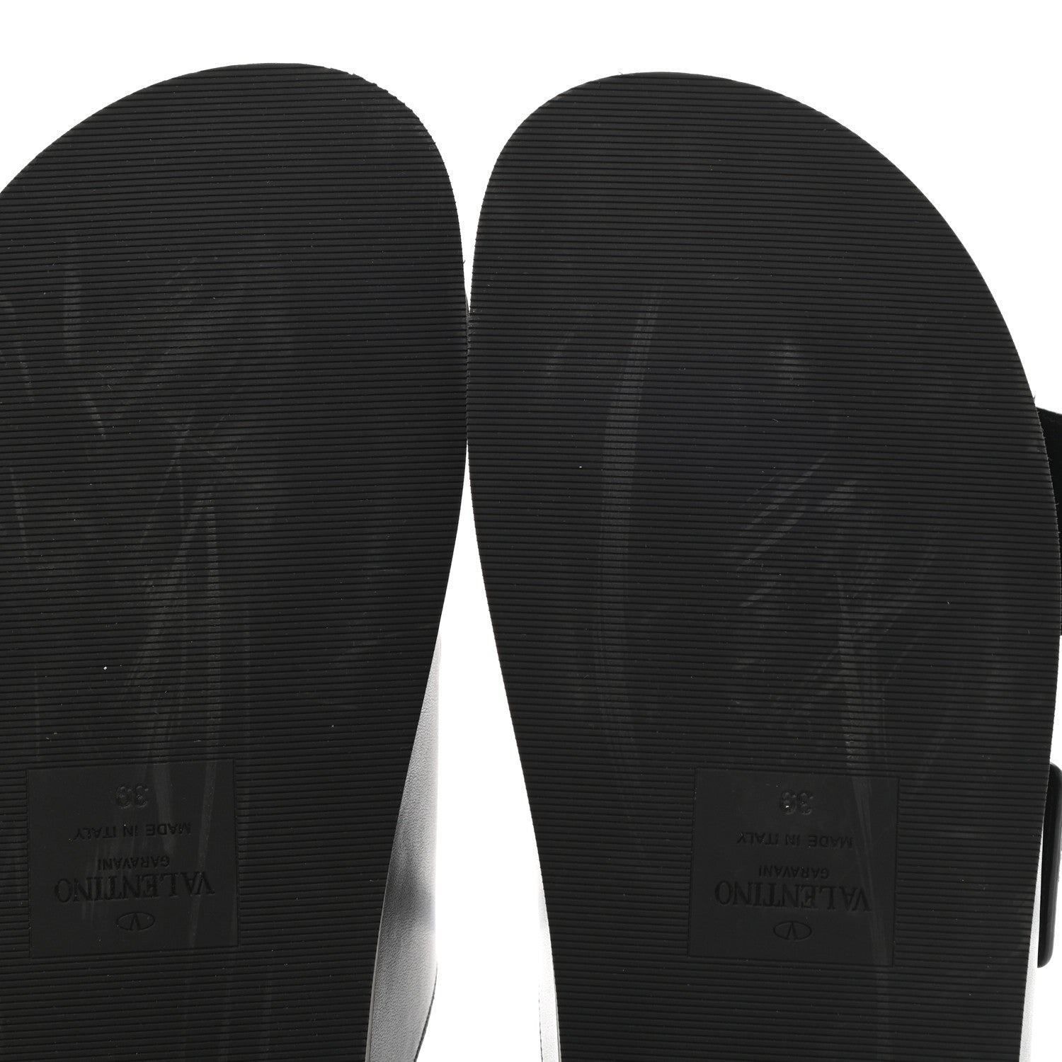 Valentino Garavani Nappa One Stud Slide Sandals 39 Black 9 of 9