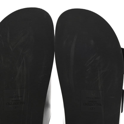 Valentino Garavani Nappa One Stud Slide Sandals 39 Black 9 of 9