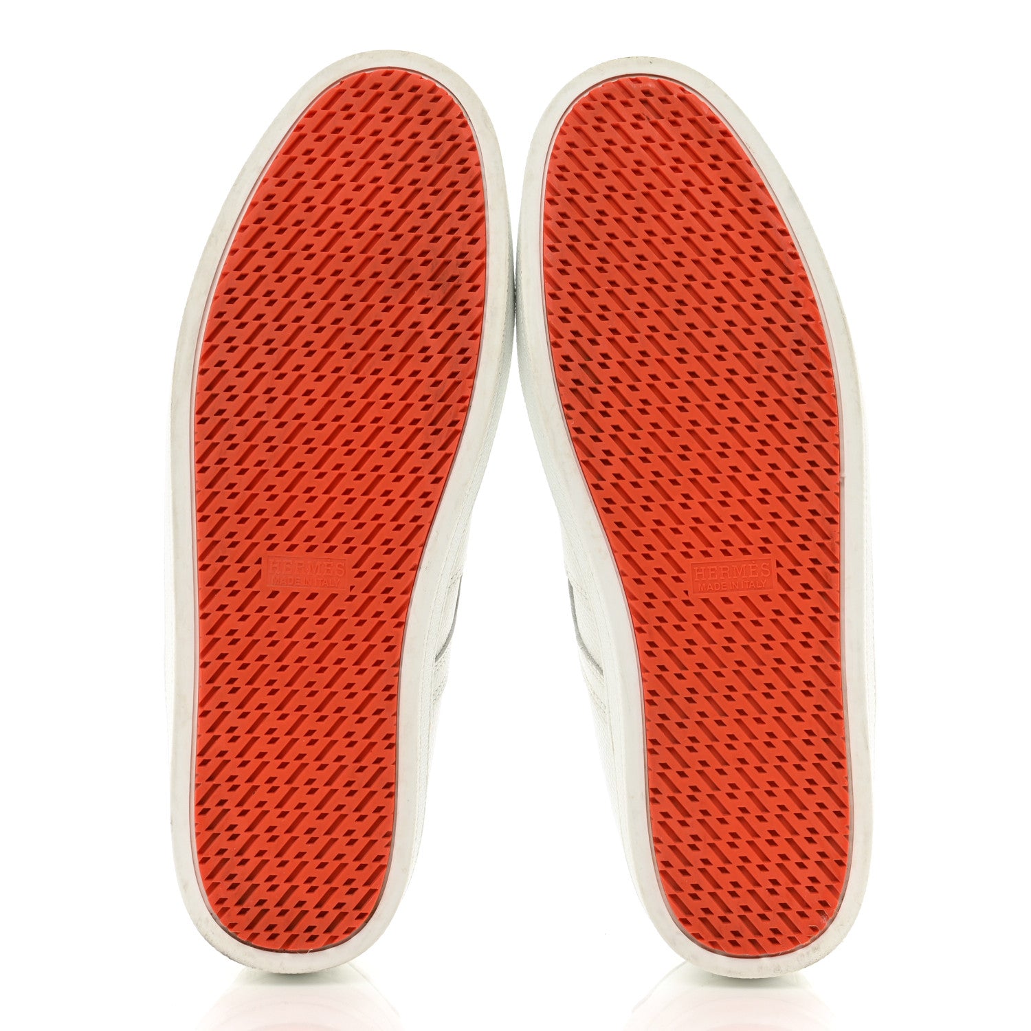 Hermes Epsom Mens Boomerang Sneakers 39 White 5 of 9
