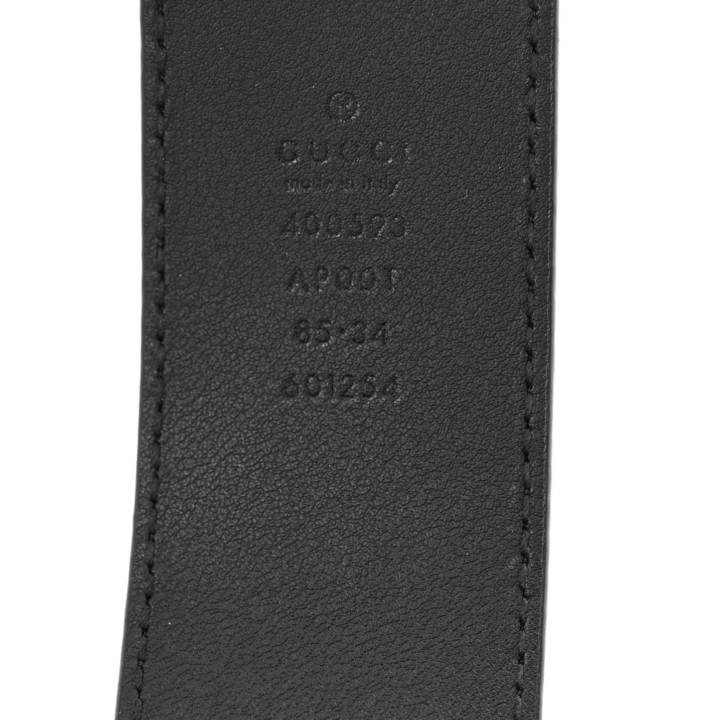 Calfskin Double G 40mm Belt 85 34 Black