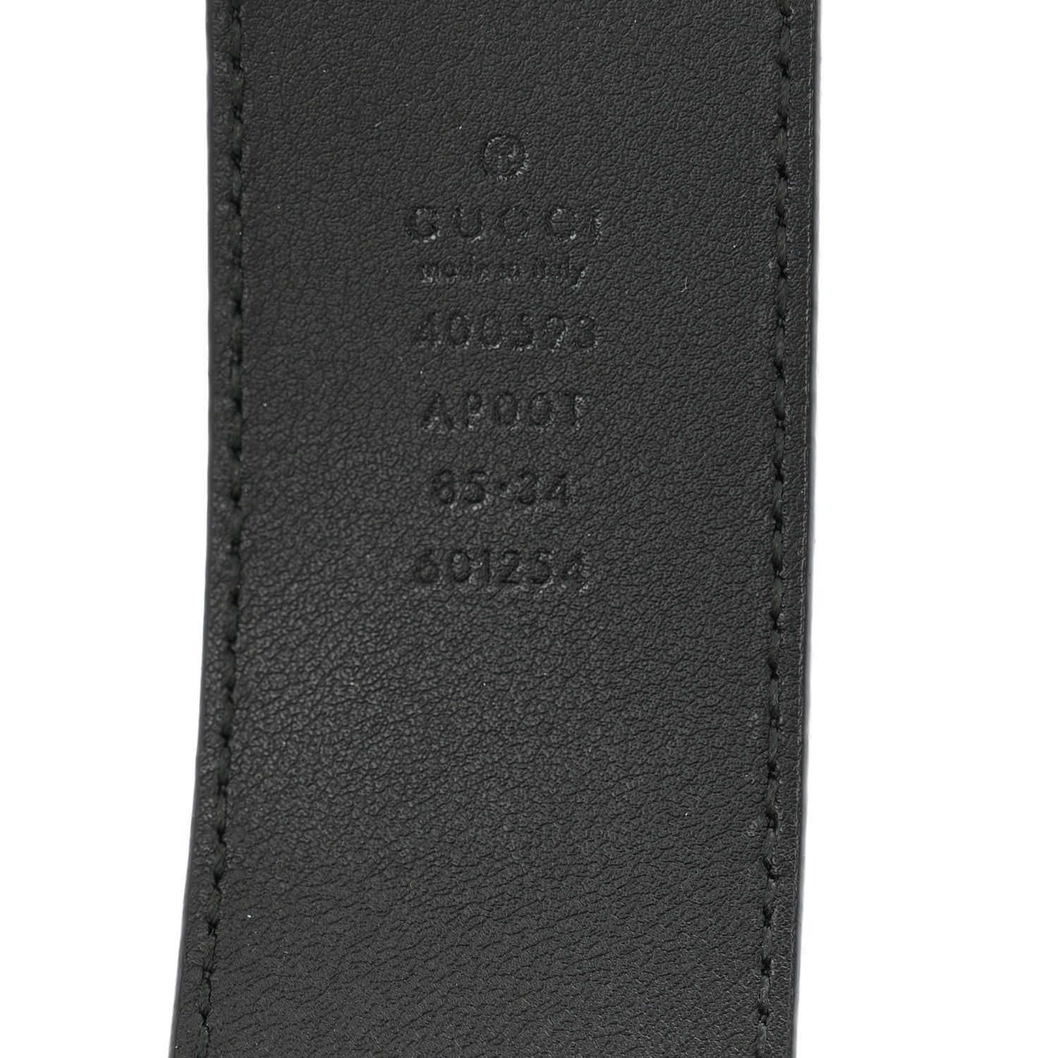 Gucci Calfskin Double G 40mm Belt 85 34 Black 5 of 6