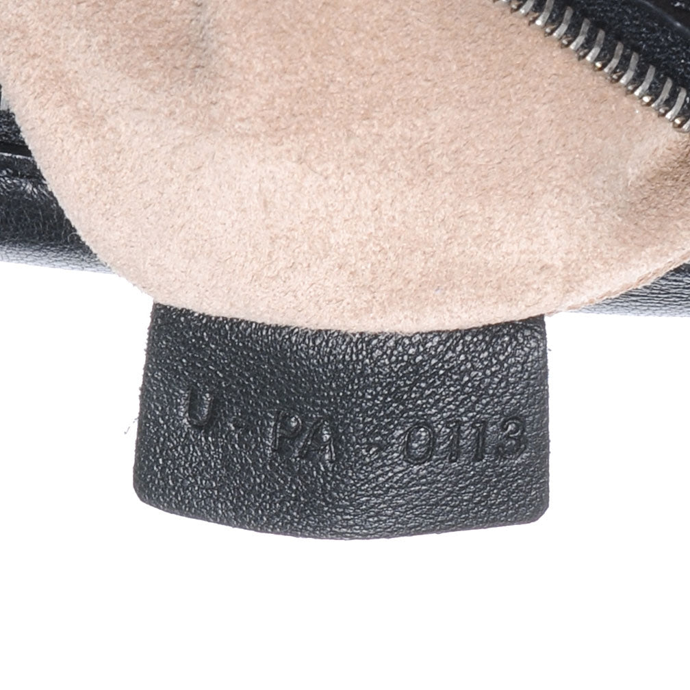 Leather Roll Clutch Black