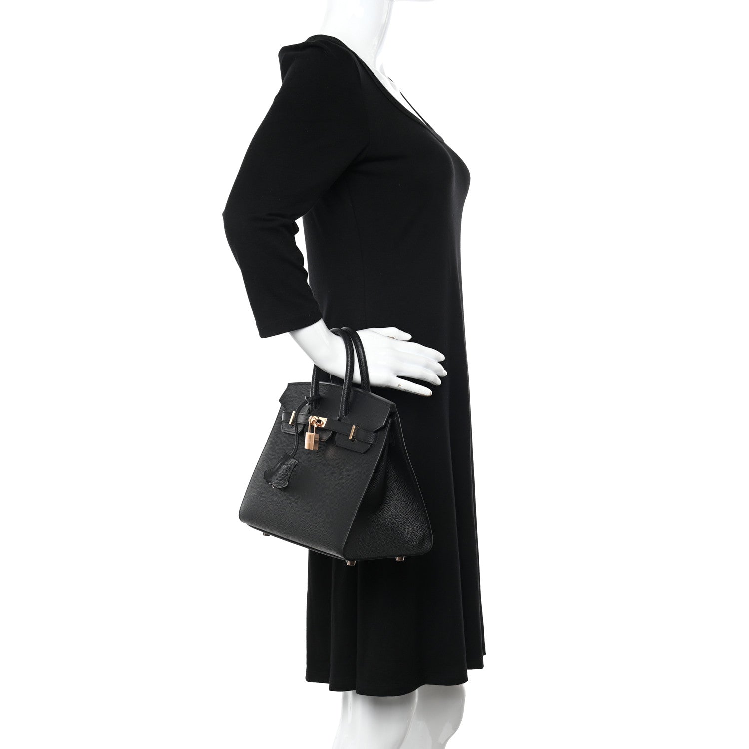 Hermes Epsom Birkin Sellier 25 Black 2 of 11