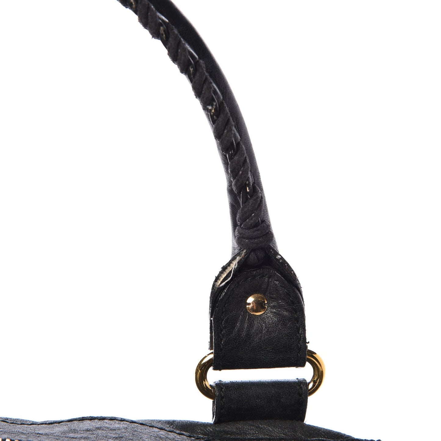 Agneau Giant 21 Gold Hardware Work Black