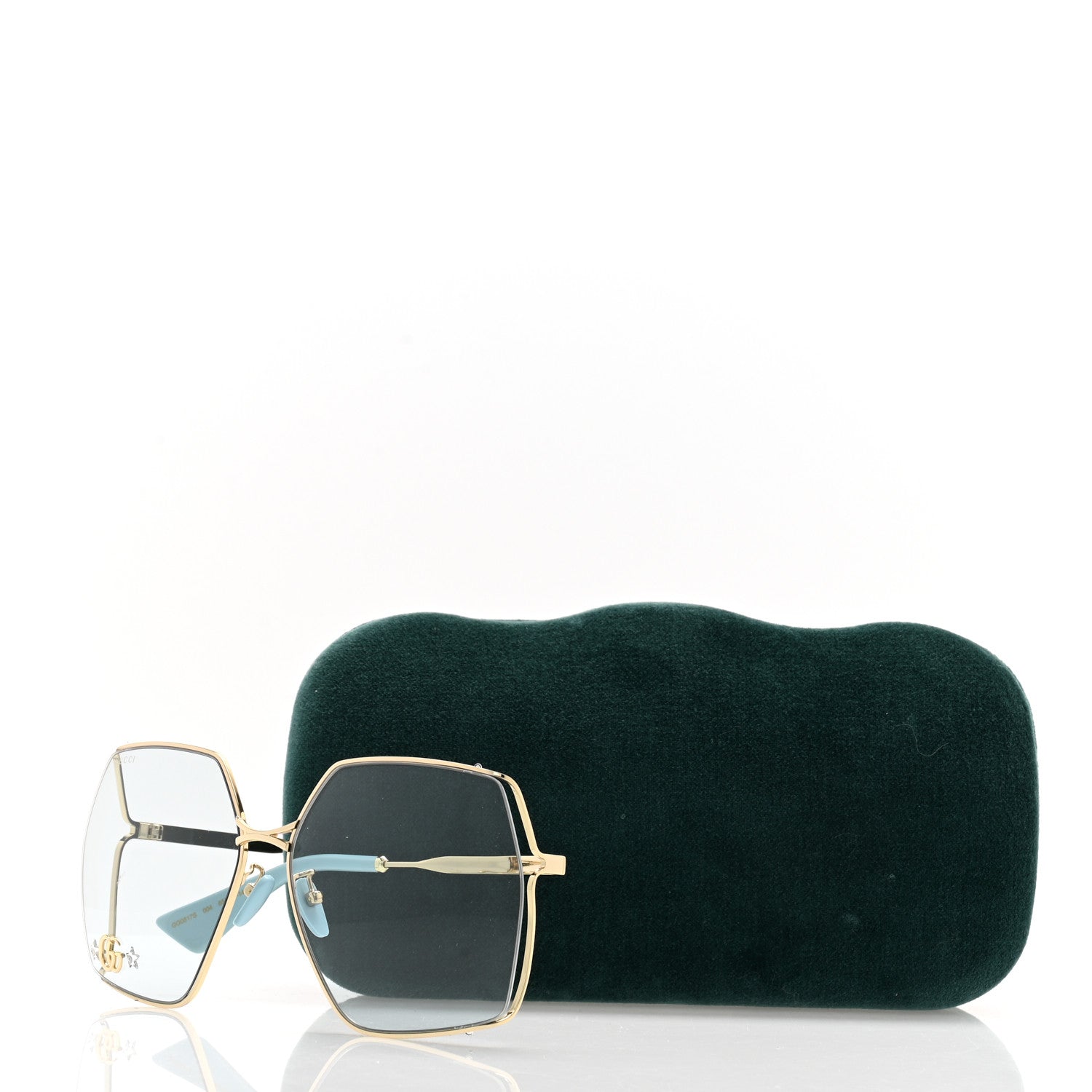 Gucci Metal Sunglasses GG0817S Gold 9 of 9
