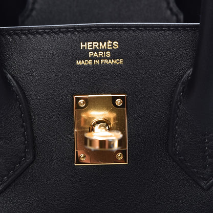 Hermes Swift Birkin 25 Black 6 of 8