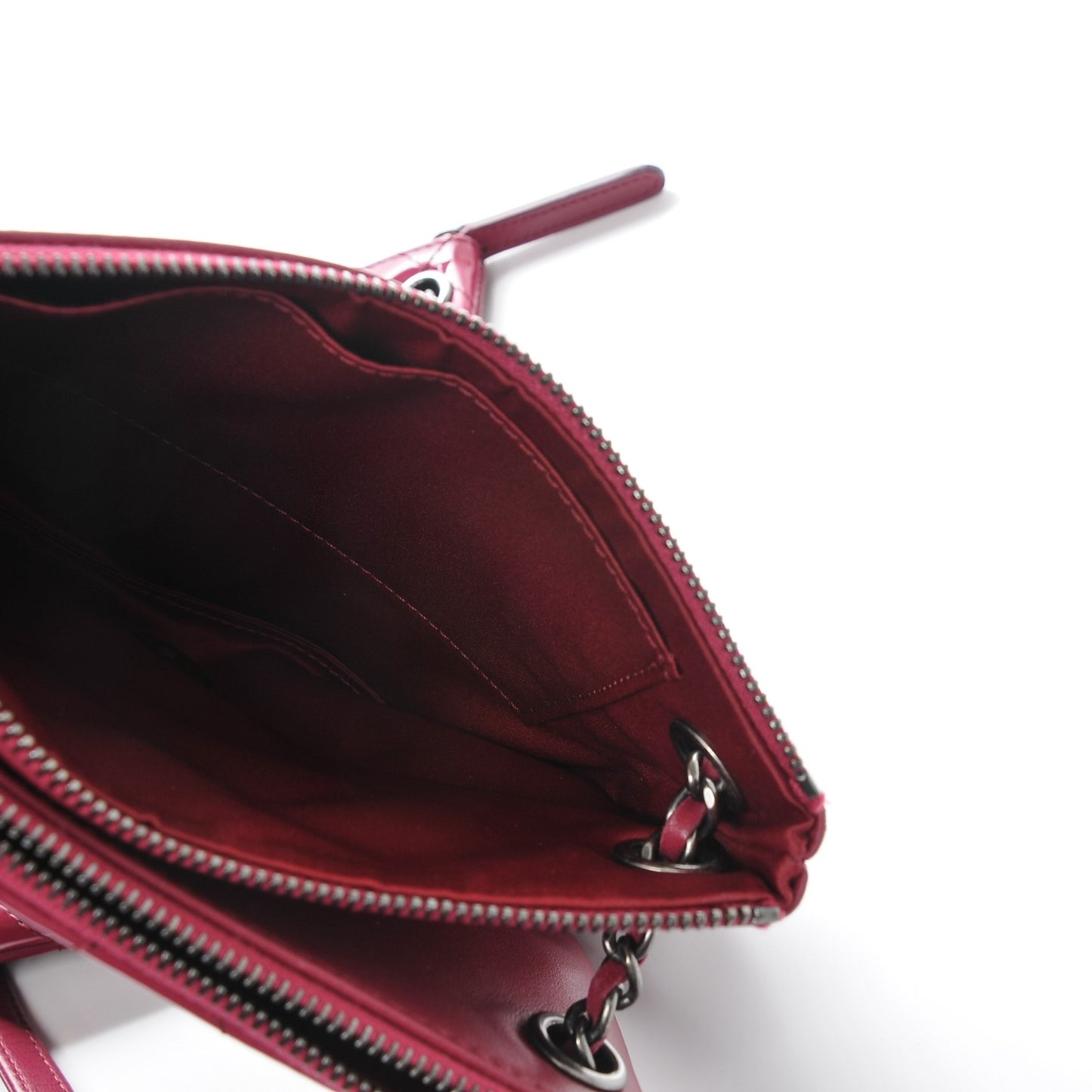 Patent Quilted Crossbody Pink