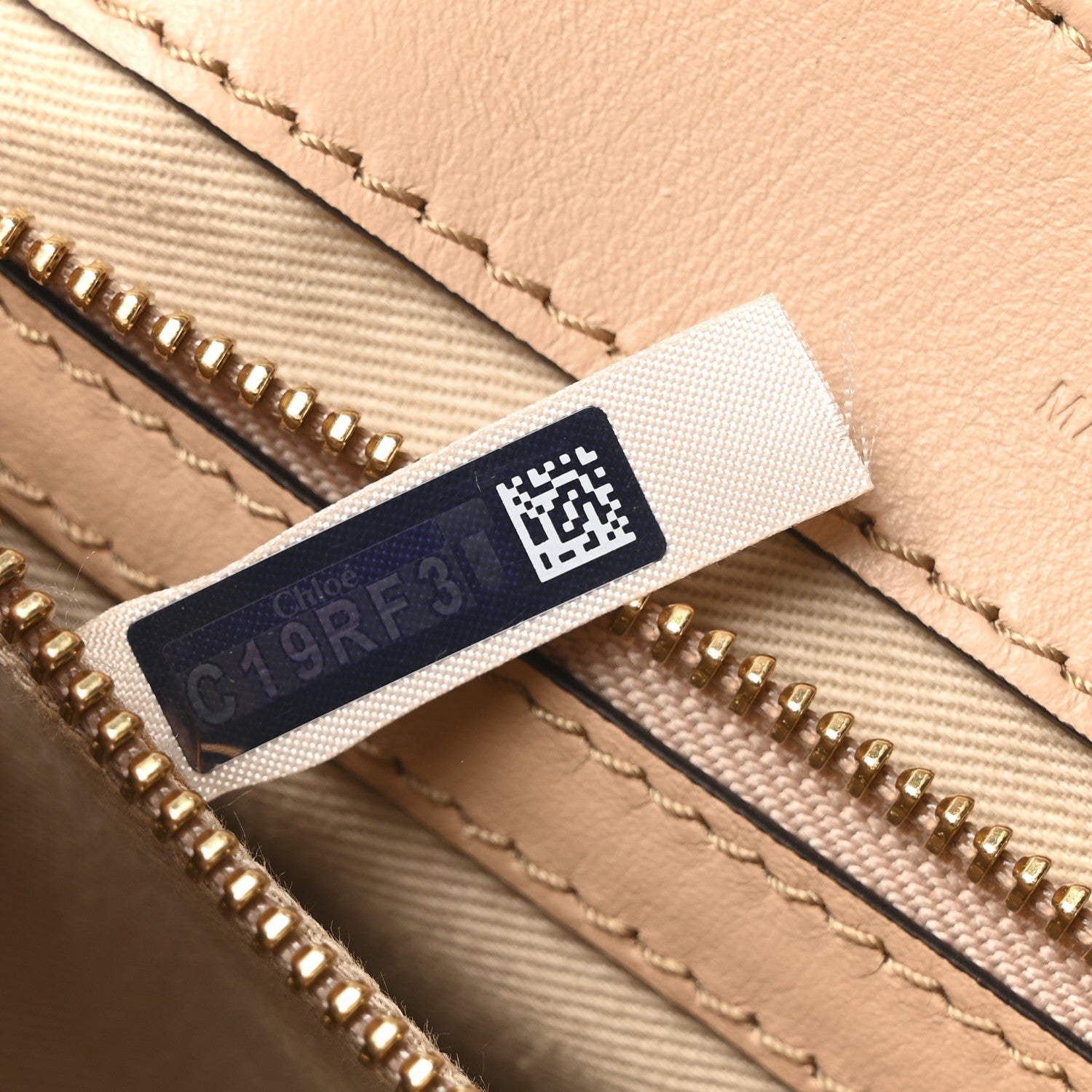 Chloe Calfskin Crocodile Embossed Small C Double Carry Nut 7 of 10