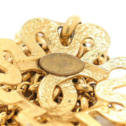 Chanel CC Flower Necklace Gold 6 of 6