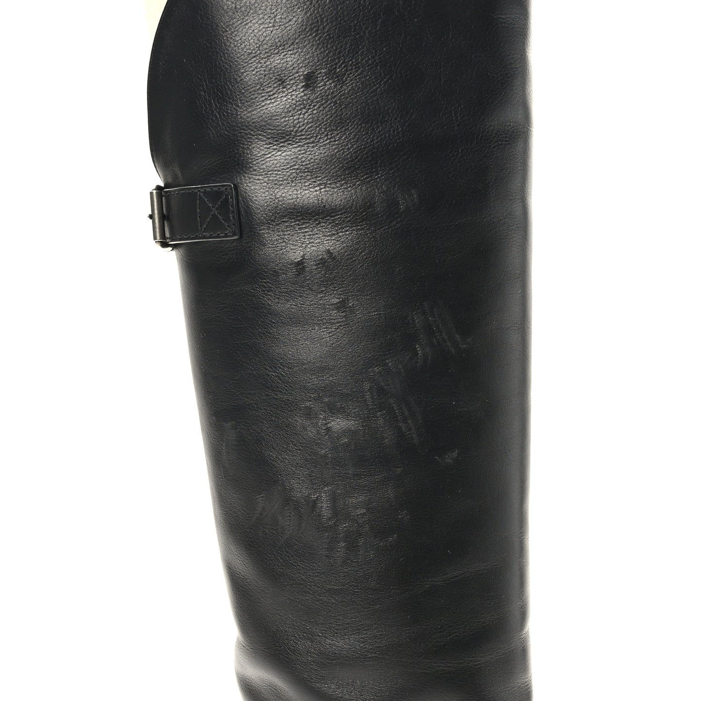 Lambskin Koller 110 Tall Boots 38.5 Black