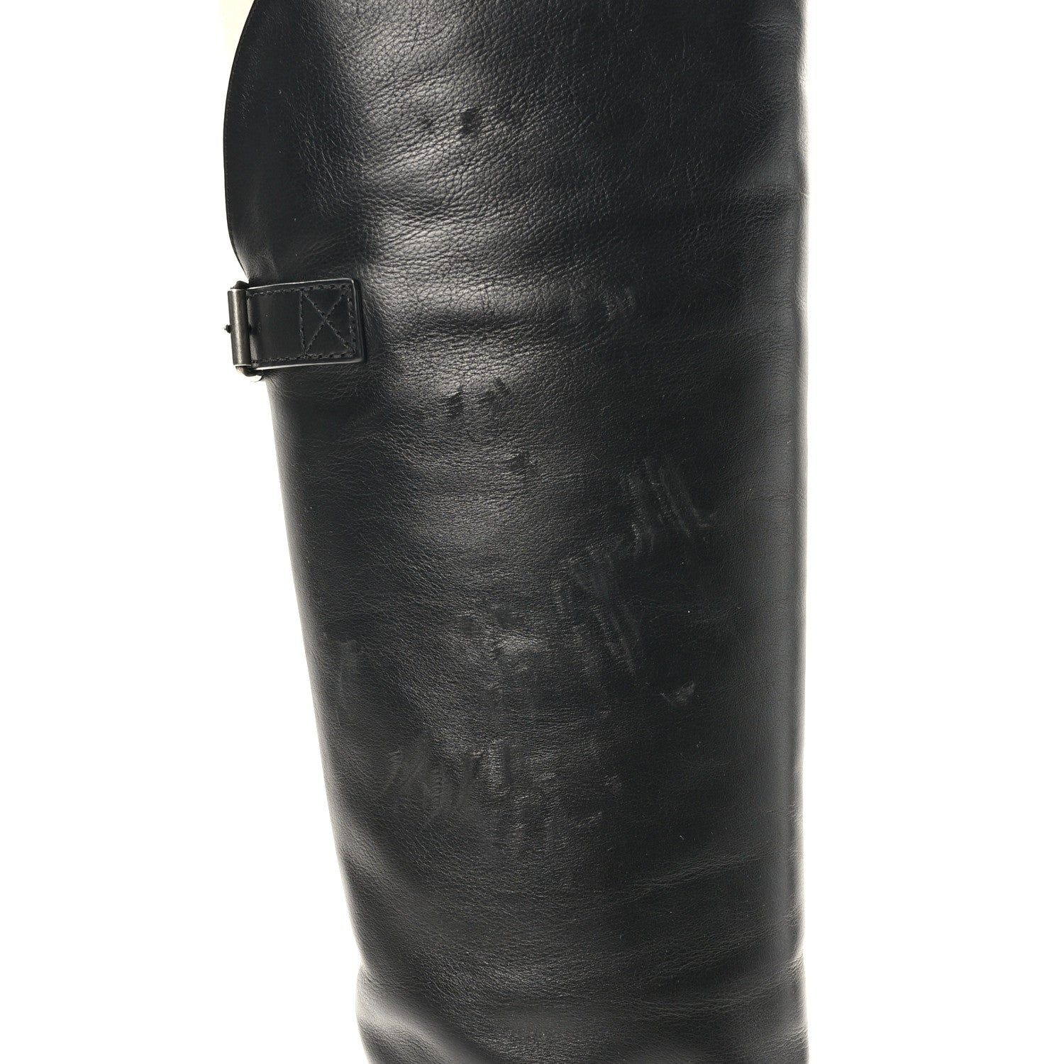 Saint Laurent Lambskin Koller 110 Tall Boots 38.5 Black 7 of 7