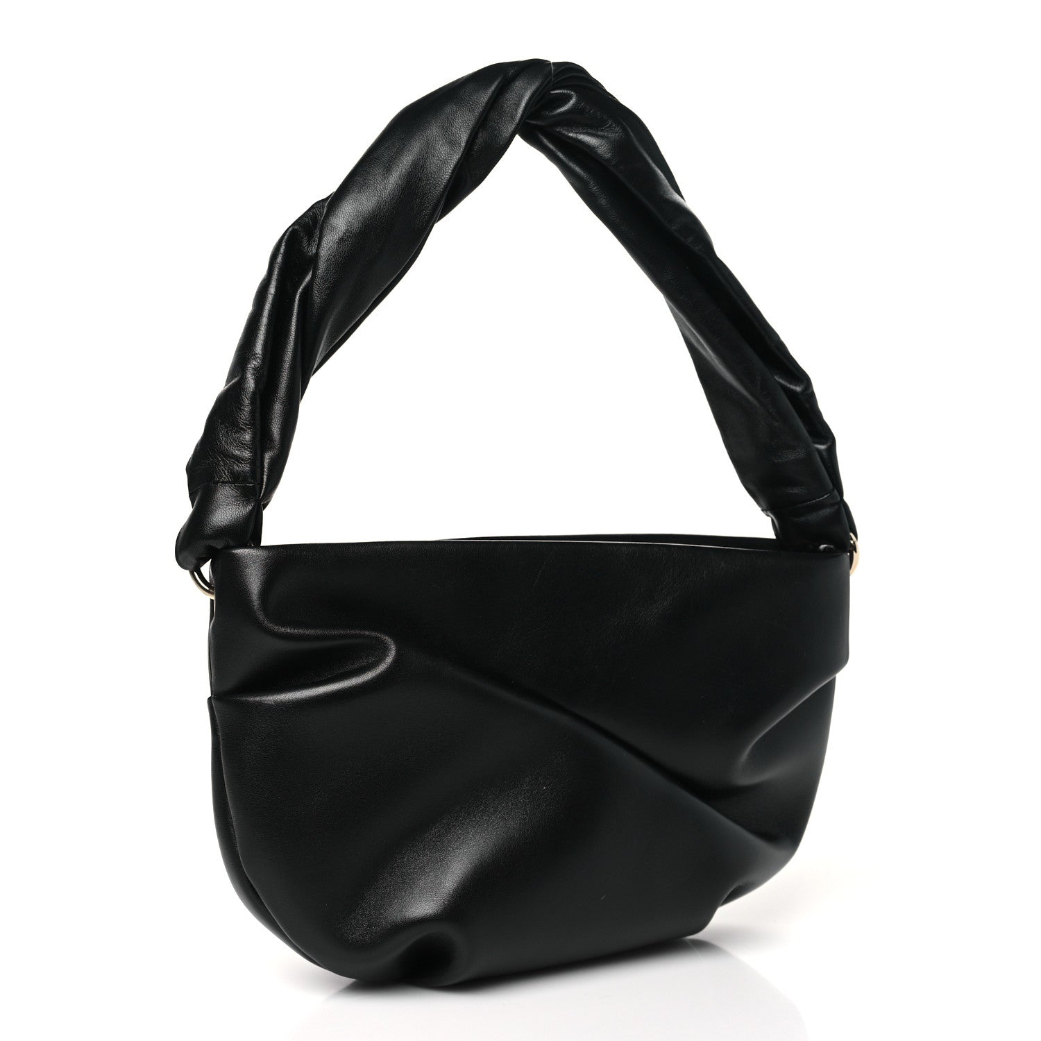 Jimmy Choo Lambskin Bonny Shoulder Bag Black 3 of 9