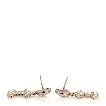 Chanel Crystal Pearl Bow-tiful CC Drop Earrings Gold 3 of 4