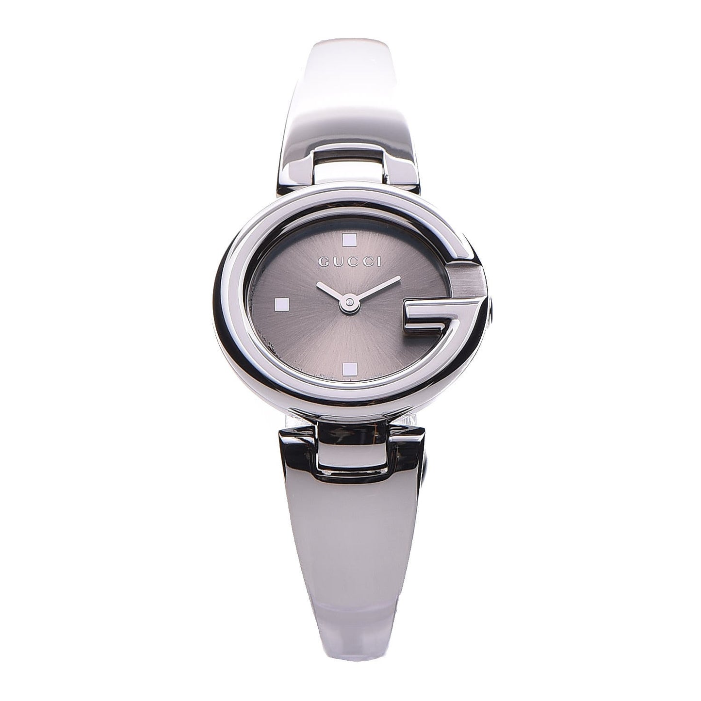 Stainless Steel 27mm Guccissima Quartz Watch Brown