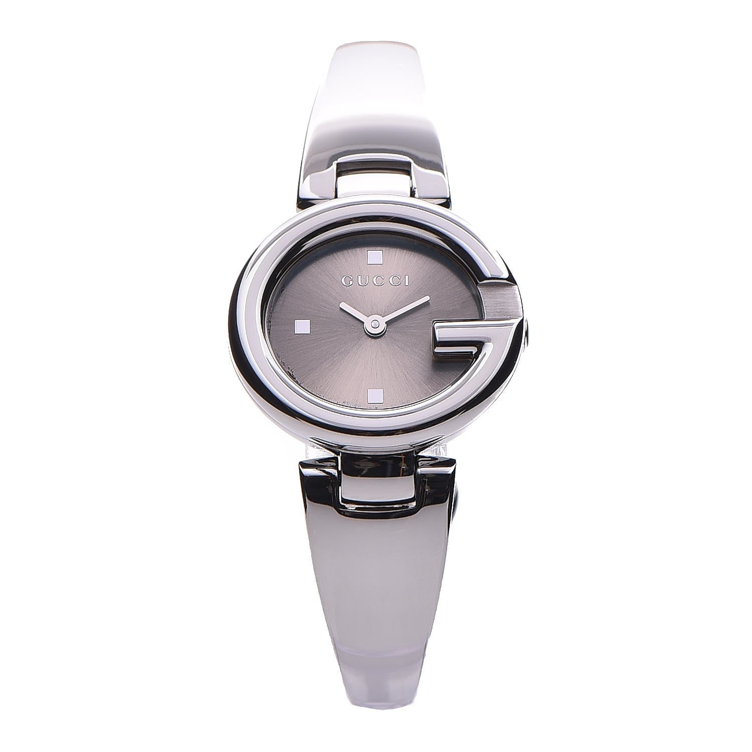 Gucci Stainless Steel 27mm Guccissima Quartz Watch Brown 1 of 11