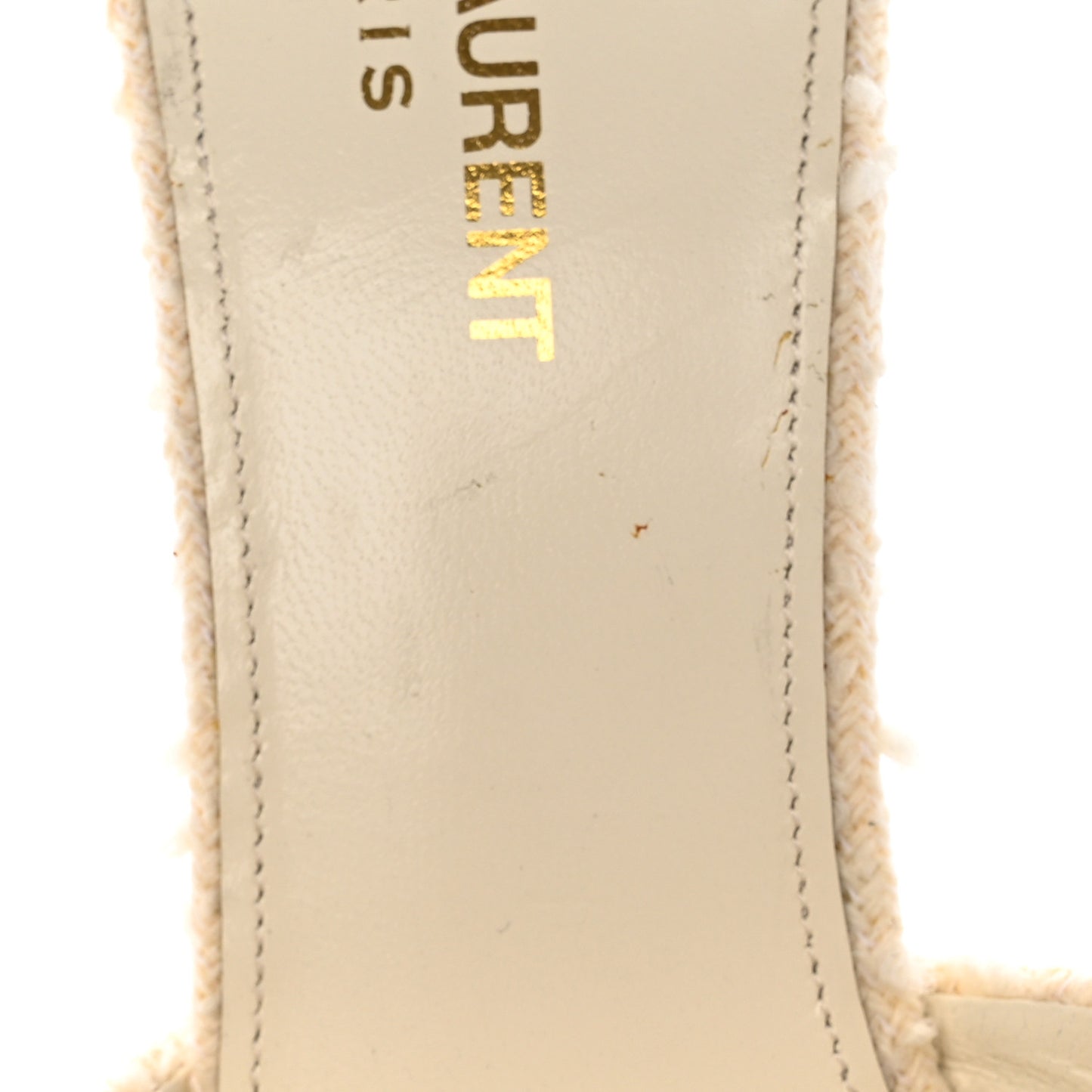 Boucle Tweed La 16 Mule Sandals 39 White