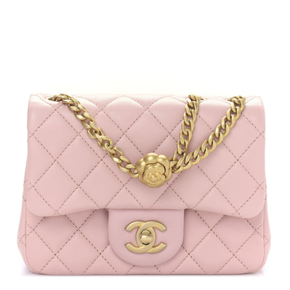 Chanel Lambskin Quilted Mini Sweet Camellia Flap Light Pink 1 of 10