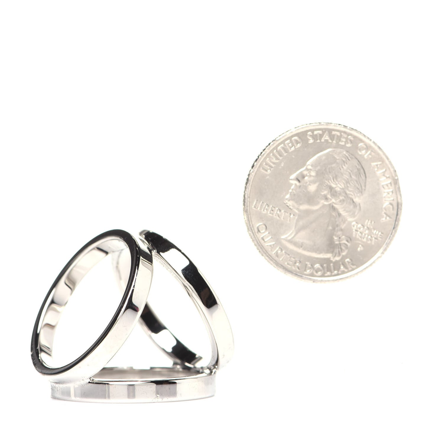 Palladium Trio Scarf Ring
