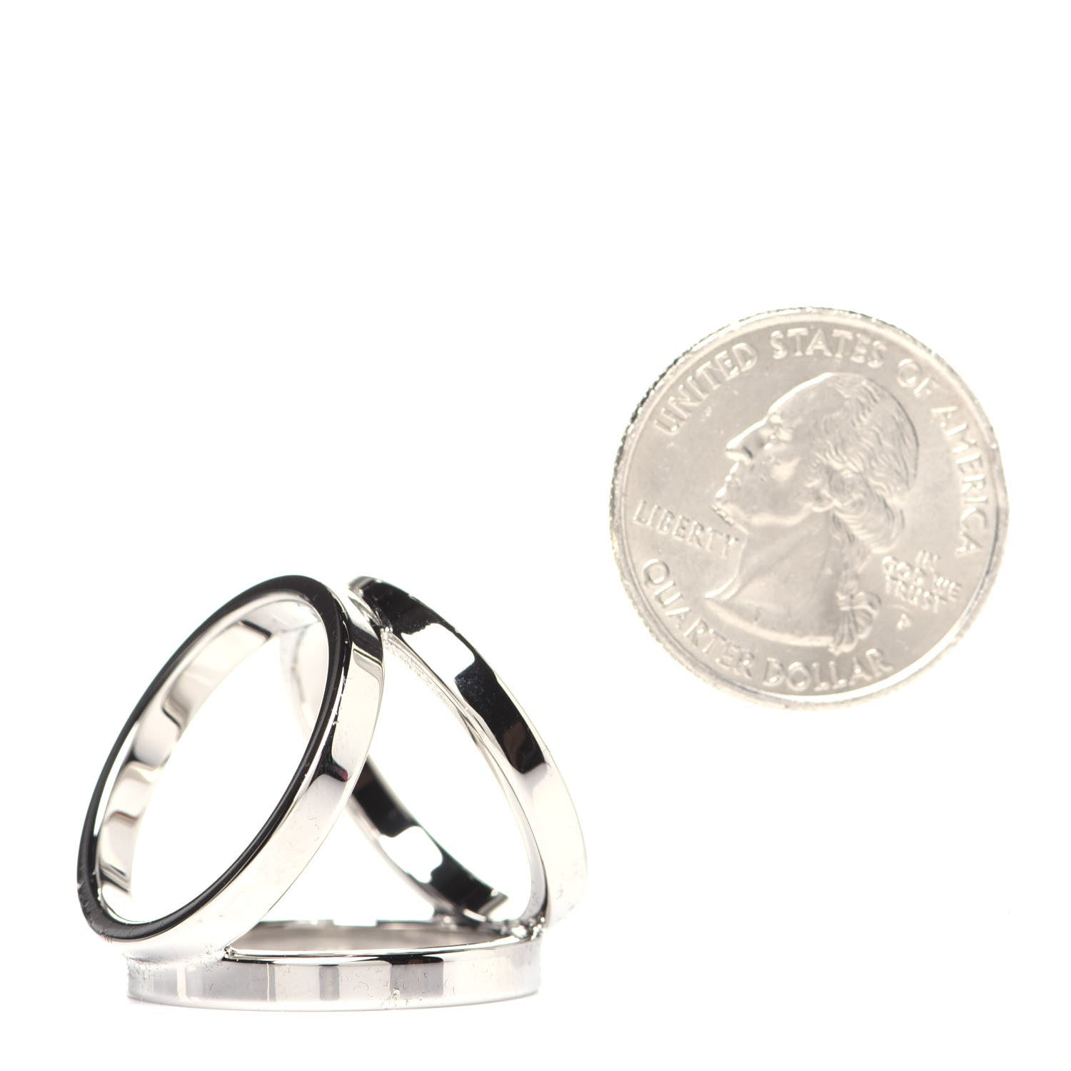 Hermes Palladium Trio Scarf Ring 2 of 6