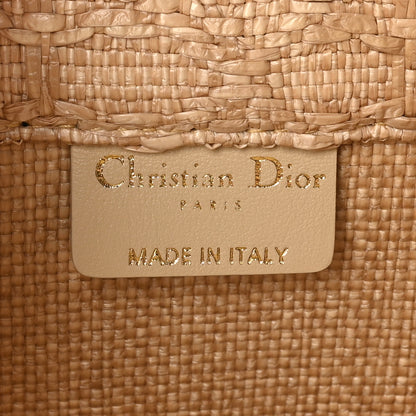 Christian Dior Raffia Cannage Medium Book Tote Natural 7 of 10