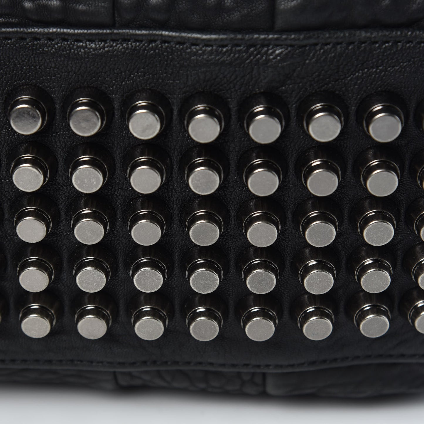 Pebbled Lambskin Rocco Black Nickel Hardware