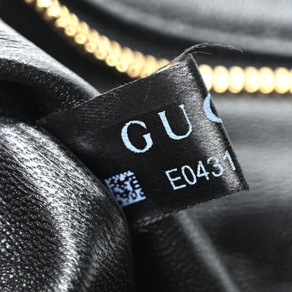 Gucci Lambskin Mini GG Milano Top Handle Shoulder Bag Black 7 of 10