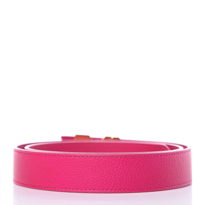 Louis Vuitton Taurillon Calfskin Essential V 30mm Belt 85 34 Fuchsia 3 of 8