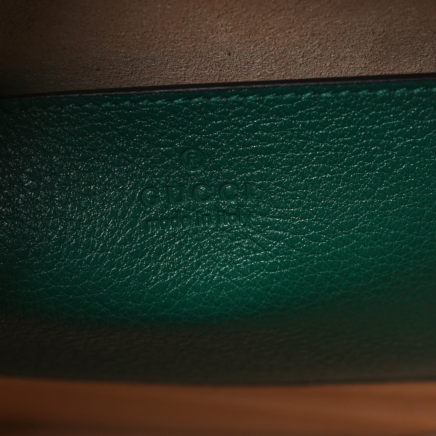 Gucci Wonka Grain Calfskin Small Diana Tote Bag Green Yellow Fluo 6 of 9