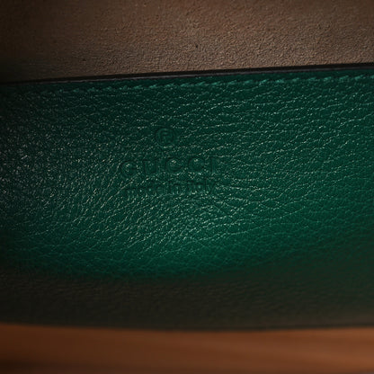 Gucci Wonka Grain Calfskin Small Diana Tote Bag Green Yellow Fluo 6 of 9