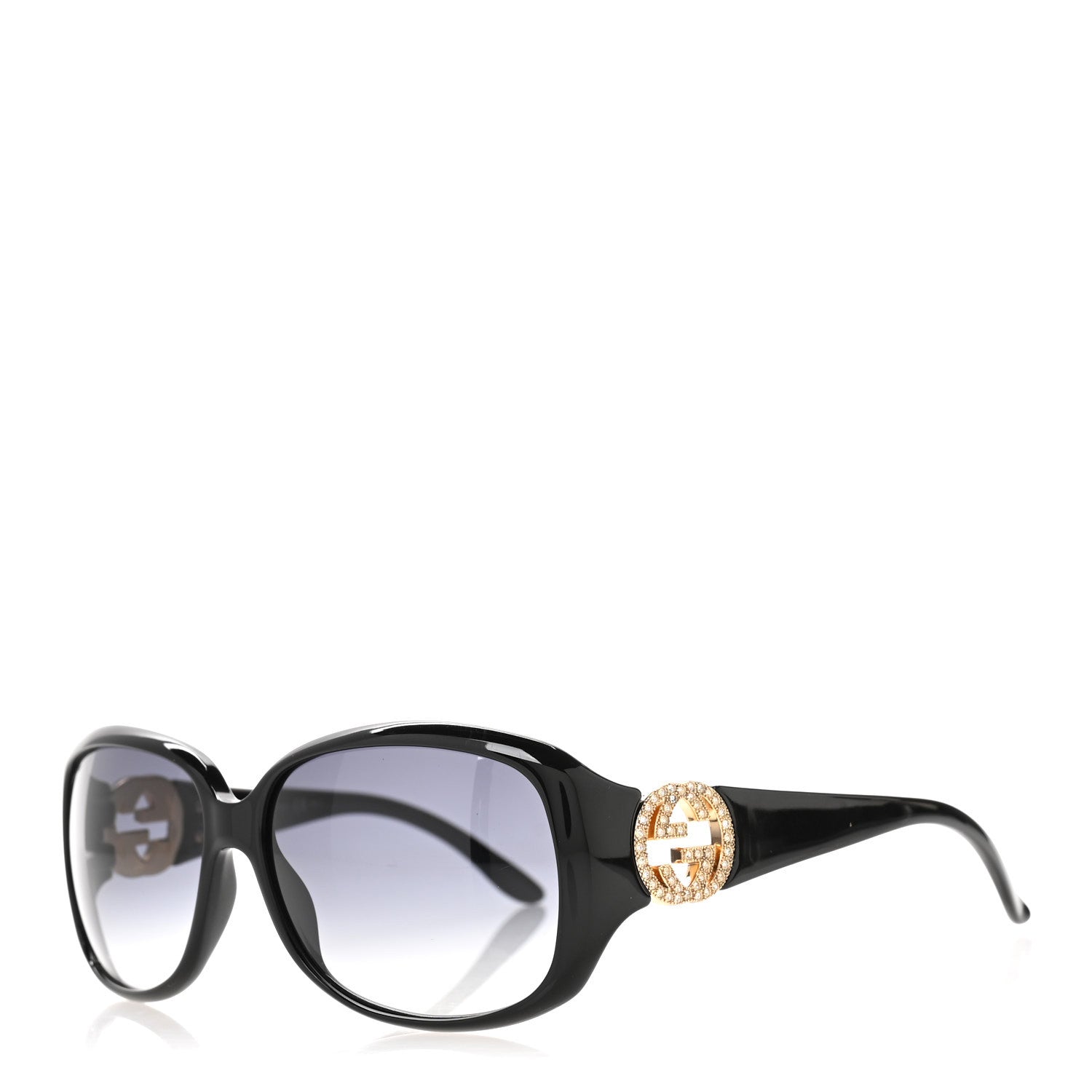 Gucci Acetate Crystal GG Sunglasses 3578/S Black 1 of 8