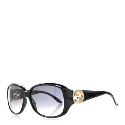 Gucci Acetate Crystal GG Sunglasses 3578/S Black 1 of 8
