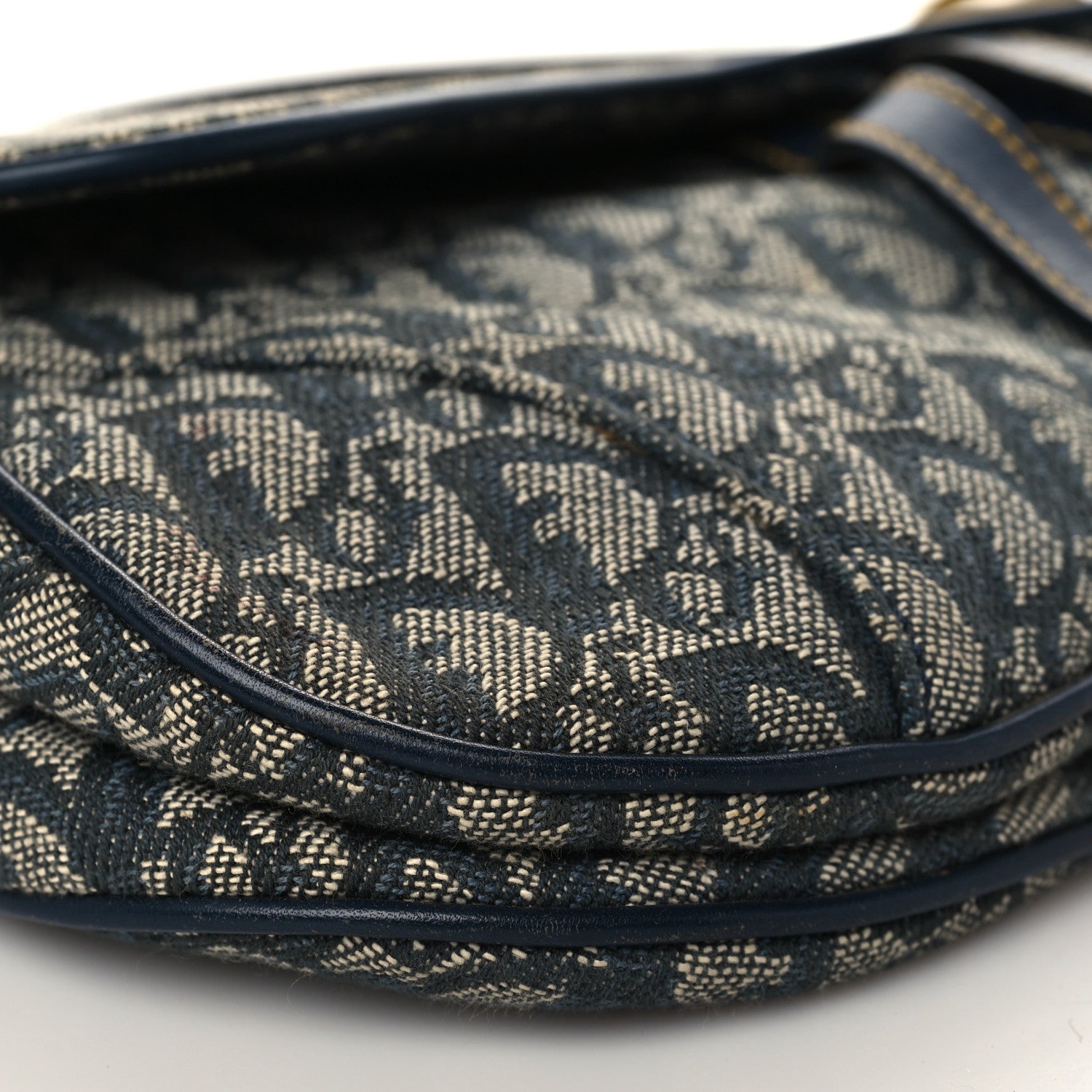Christian Dior Monogram Saddle Bag Blue 8 of 10