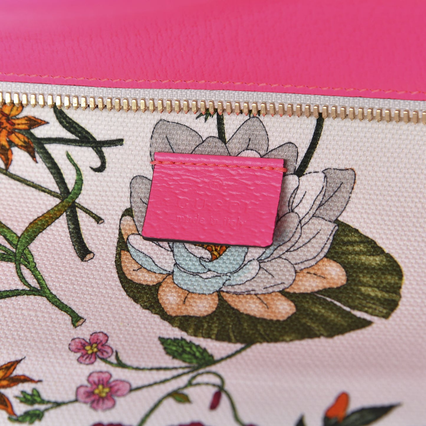 Canvas Medium Flora Tote Fuchsia
