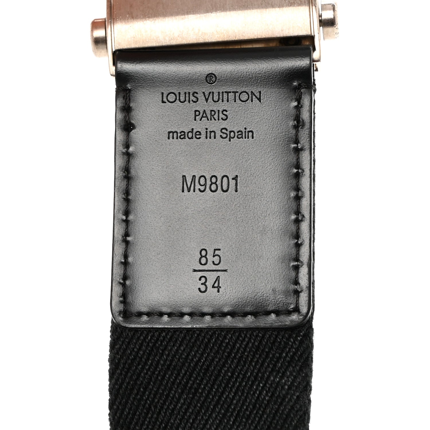 Louis Vuitton Bengale Inventeur Belt 85 34 Black 4 of 6