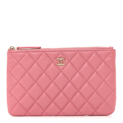 Chanel Caviar Quilted Cosmetic Case Pink 1 of 7