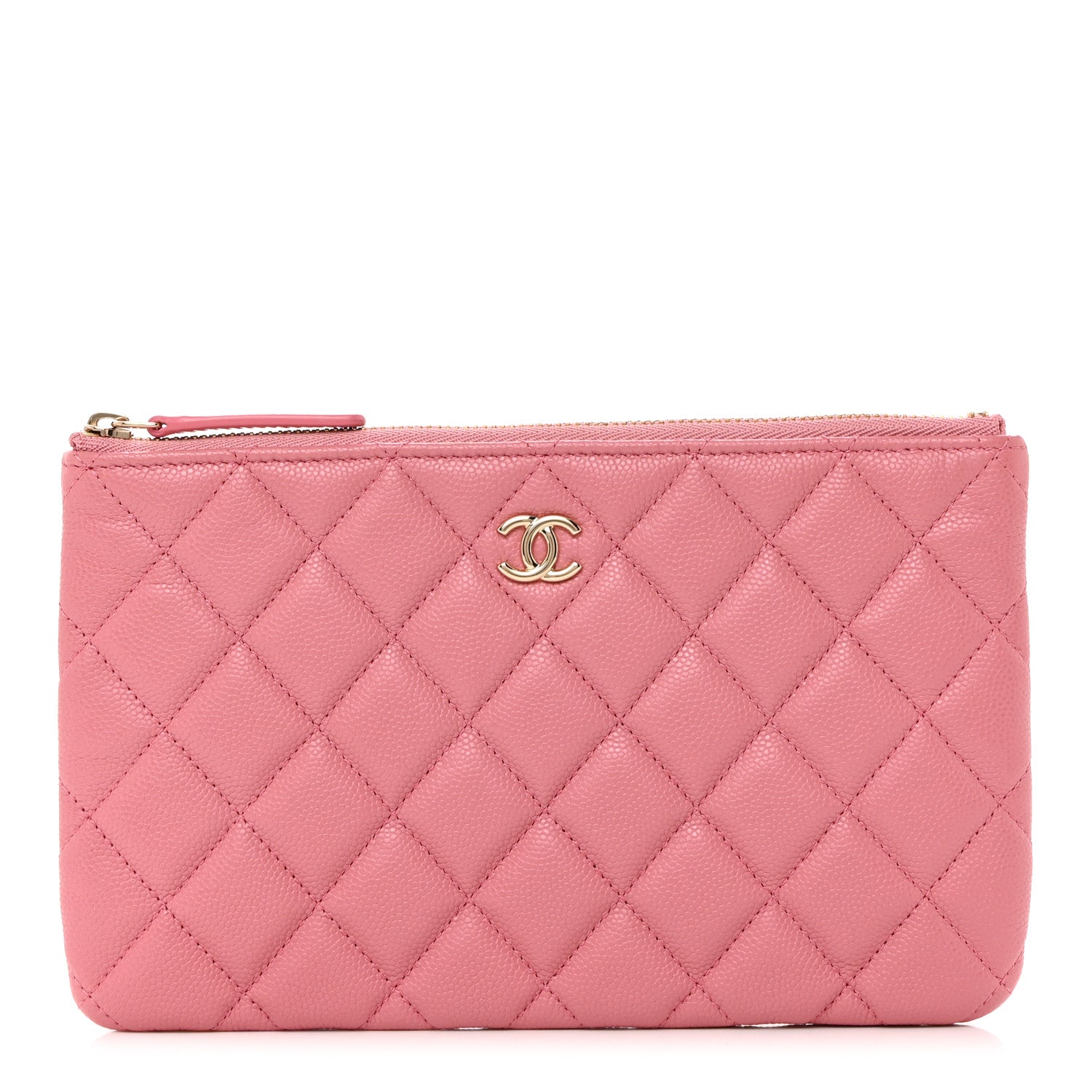 Chanel Caviar Quilted Cosmetic Case Pink 1 of 7