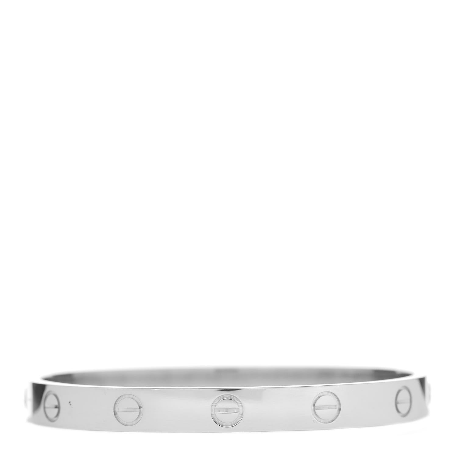Cartier 18K White Gold LOVE Bracelet 16 3 of 7
