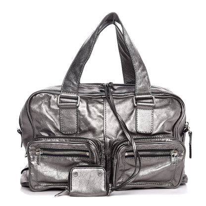 Chloe Metallic Calfskin Large Betty Shoulder Bag Charbon 1 of 7