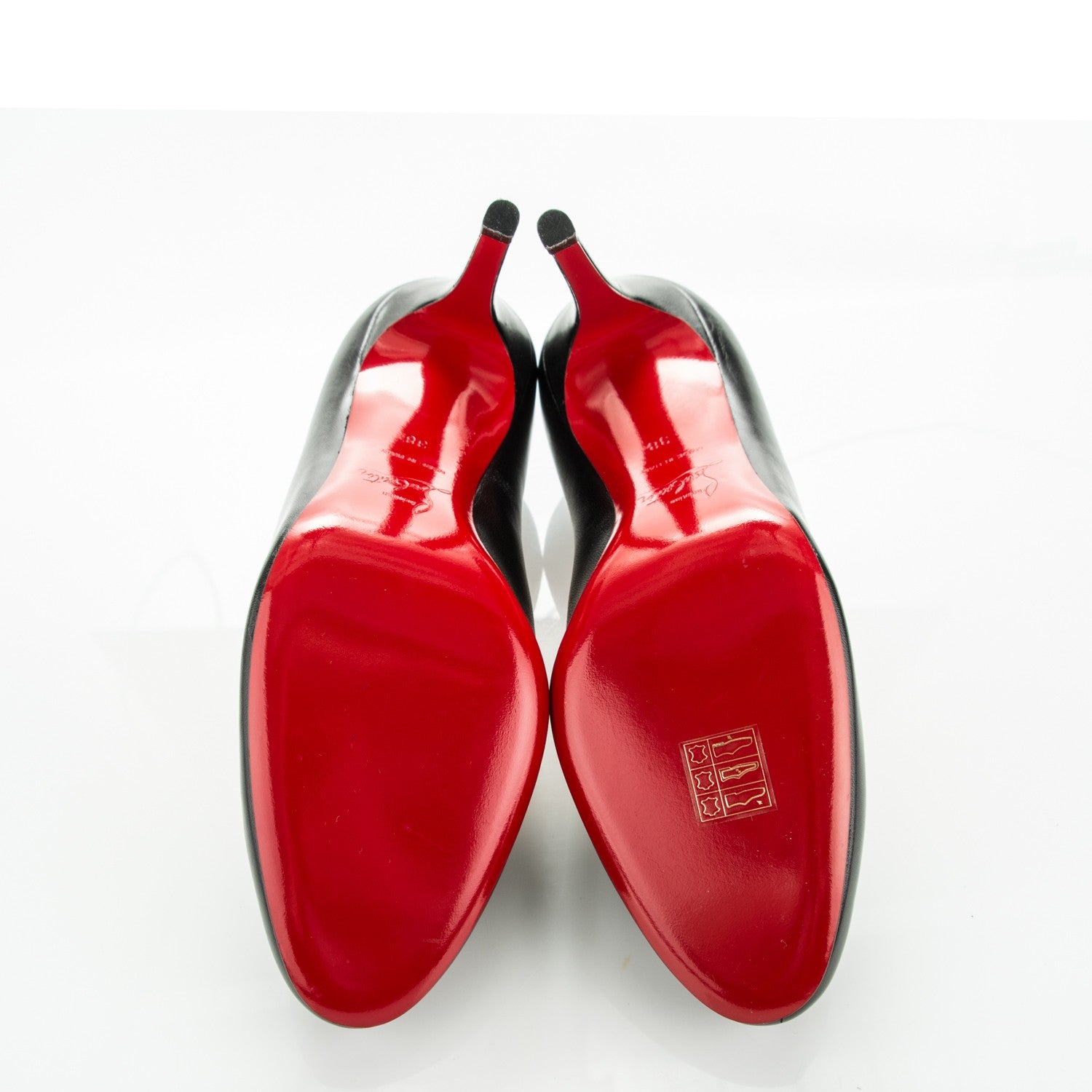 Christian Louboutin Kid Simple 100 Pumps 38 Black 5 of 7