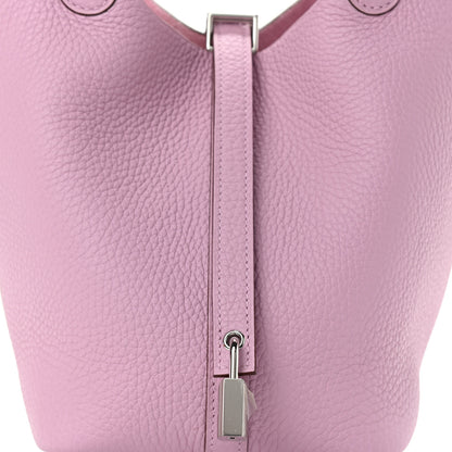 Hermes Taurillon Clemence Picotin Lock 18 PM Mauve Sylvestre 8 of 11