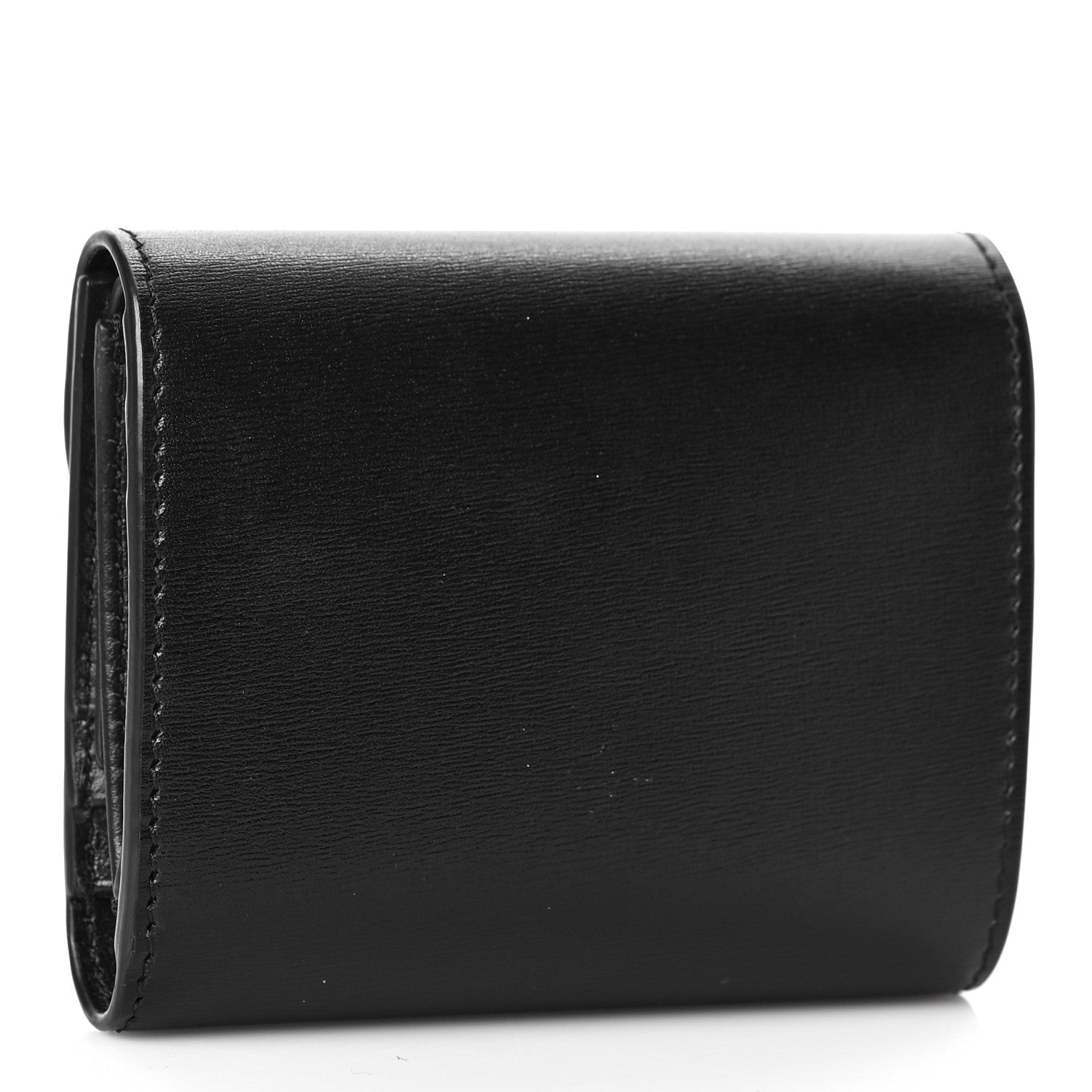 Celine Shiny Smooth Lambskin Small Triomphe Wallet Black 3 of 10
