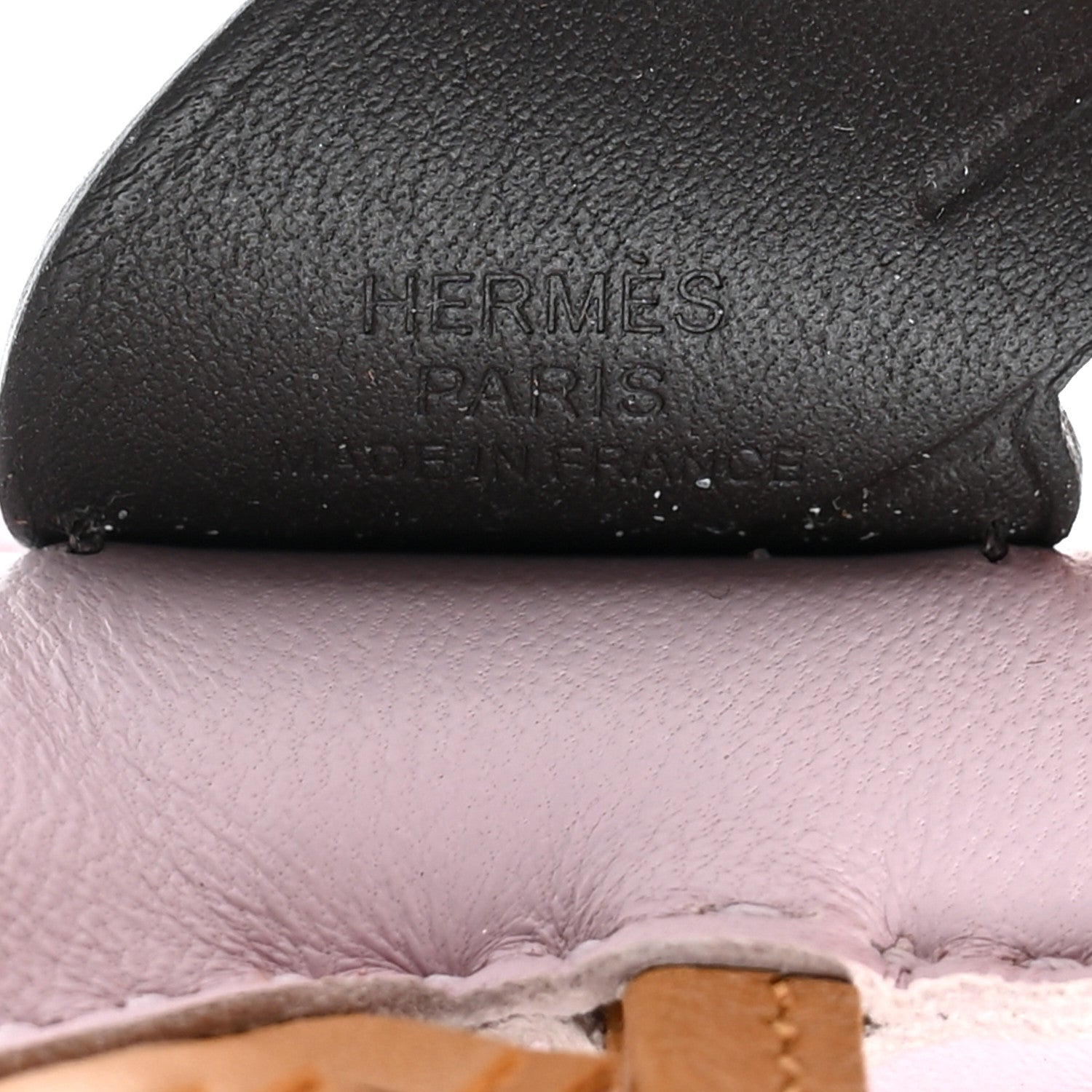 Hermes Milo Lambskin Grigri Rodeo Pegase Horse Bag Charm PM Mauve Pale Sesame Ebene 3 of 4