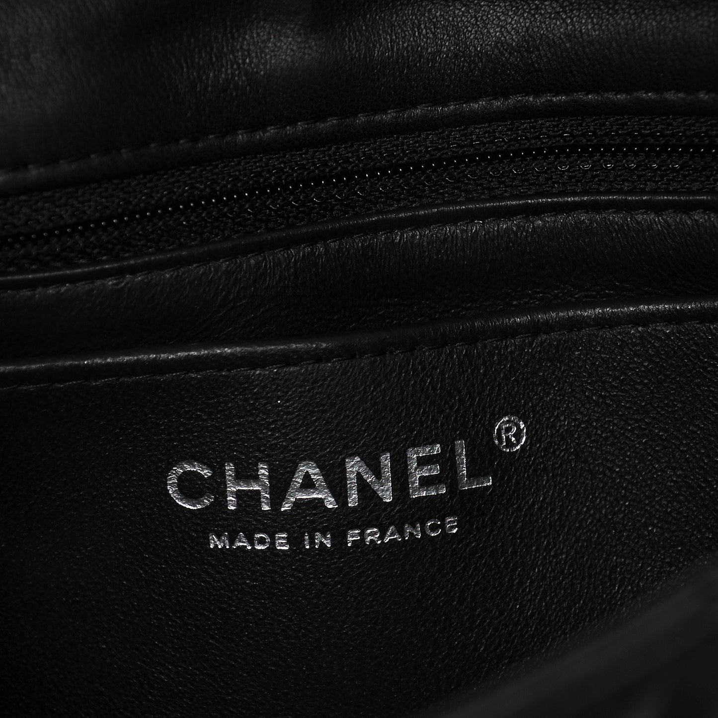 Lambskin Quilted Mini Rectangular Flap Black