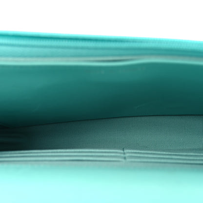 Chanel Lambskin Quilted Wallet On Chain WOC Turquoise 5 of 12